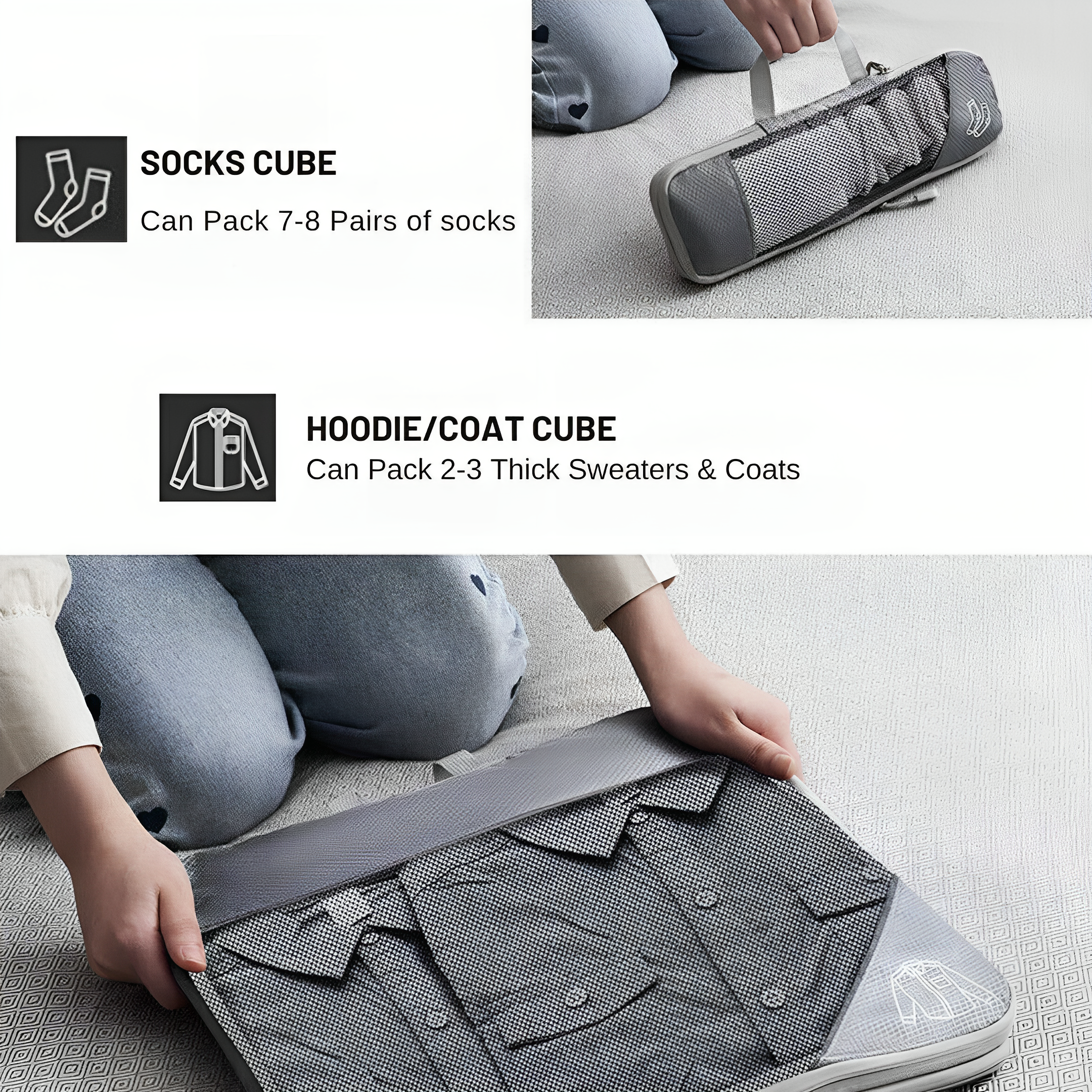 AMICI™ Compression packing cubes – Slim & georganiseerd reizen zonder gedoe!