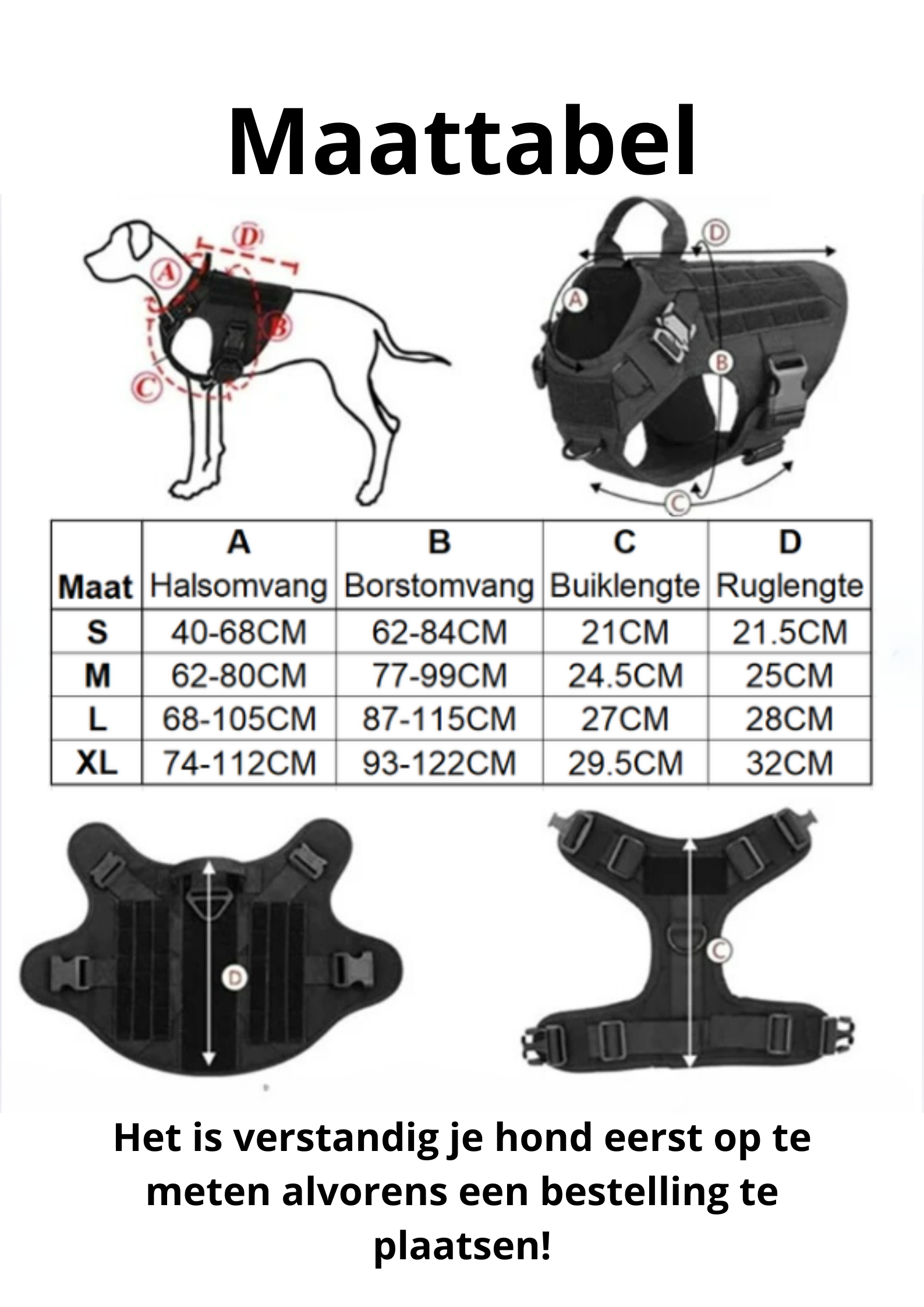 AMICI™ Tactical Dog Set - Halsband met Tuig | Nu met GRATIS lijn!