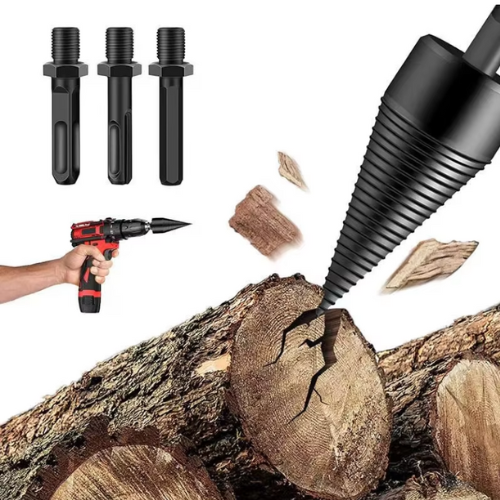 FIREWOOD™ Snelle Houtblok splitter + GRATIS 3 verschillende connectie stukken !